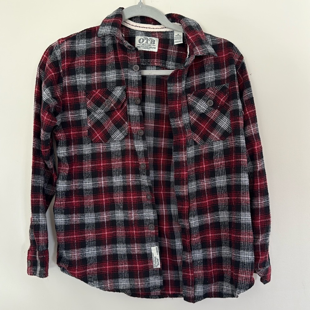 OTB Boys Button Flannel
